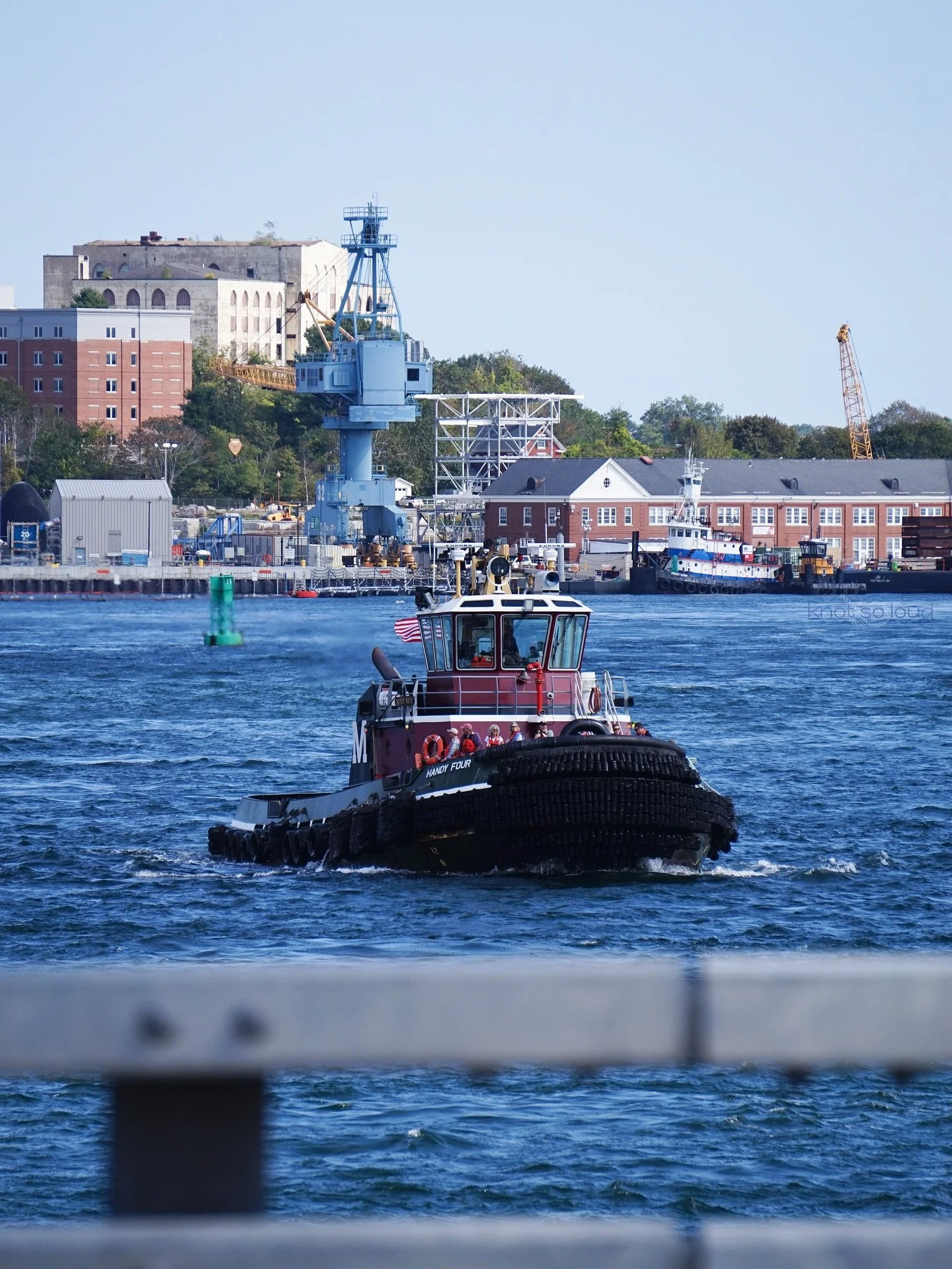 Portsmouth&rsquo;s cute and all, but have you seen these boats? 🤗 I spent the majority of time on the bridge between Portsmouth, New Hampshire and Kittery, Maine &mdash; a great spot to watch all the activity on the water!