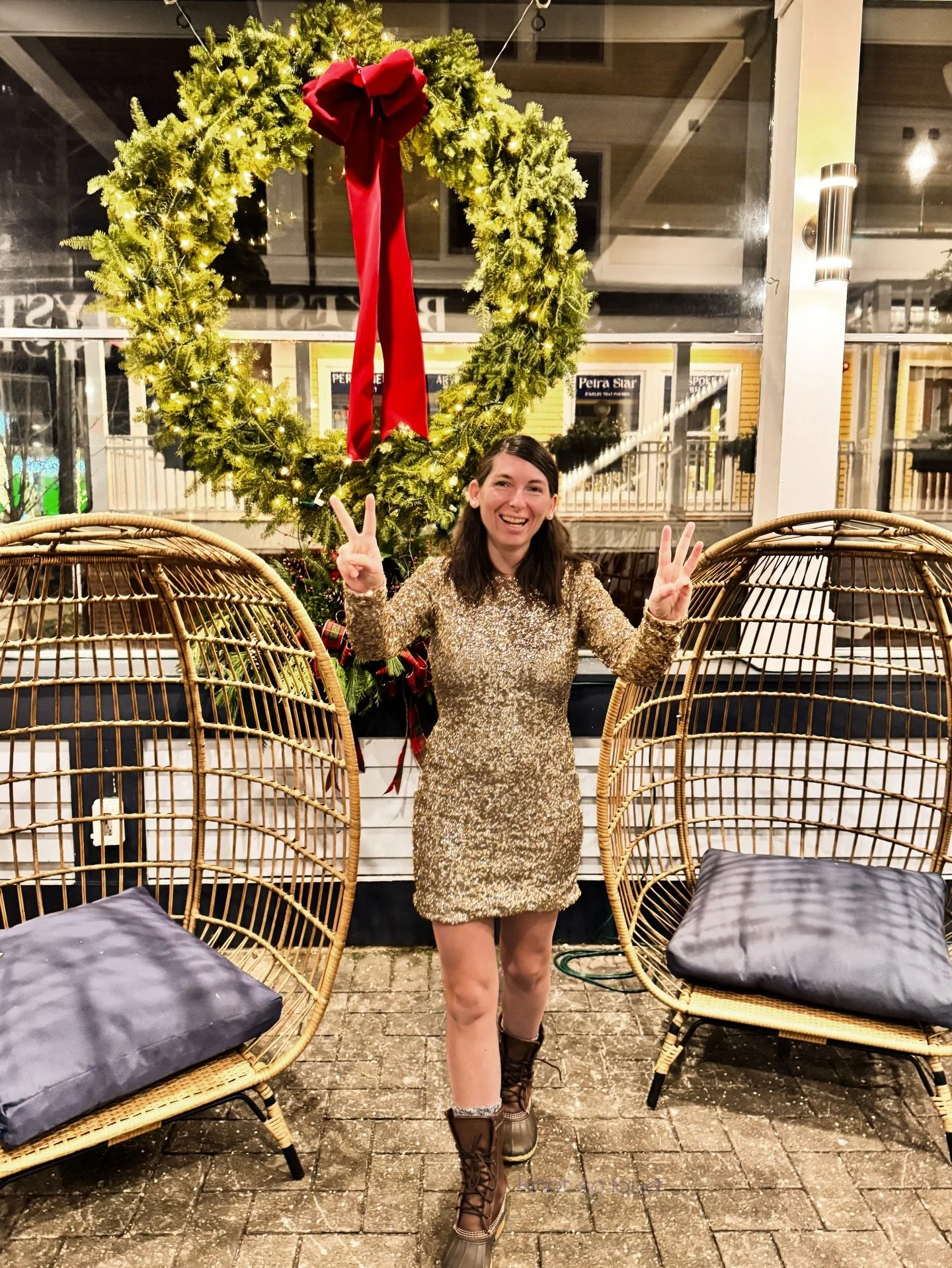 Thankful for every single one of you. Wishing you a very Happy New Year! 🥂✨🤍 

I&rsquo;m signing 2 and 6 for 2026. My boots &mdash; New England winter, enuff said. 😆

Shoutout to @pennywisemystic for the perfect NYE dress! 👗✨