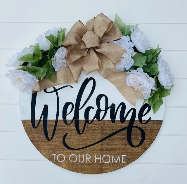 Welcome to Our Home Circular Sign