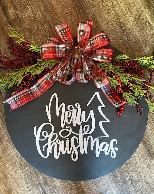 Merry Christmas Circular Sign