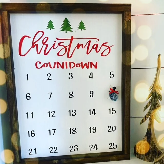 Christmas Countdown Sign