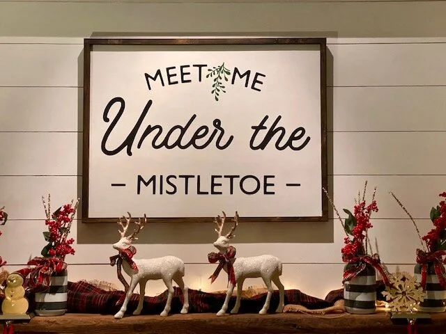 Under the Mistletoe Sign