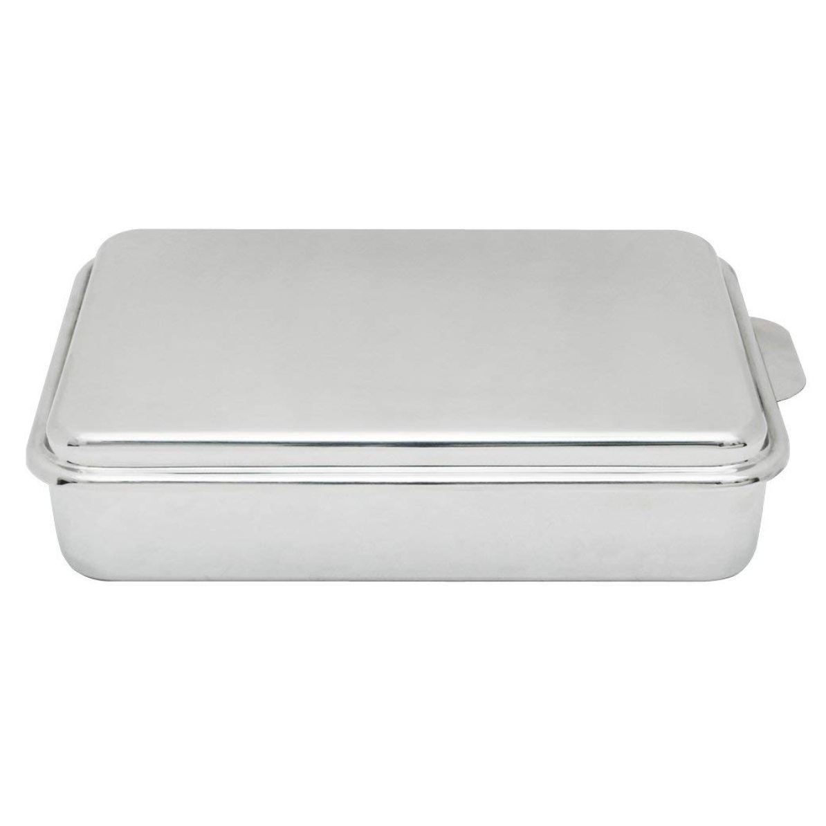 Stainless steel cake pan with lid
