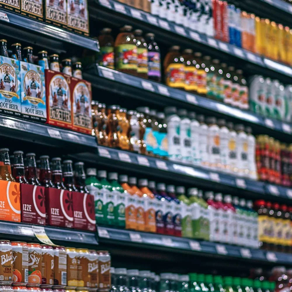 Soft Drinks & Water We stock all the popular brands, plus waters and fruit sodas from Italy. Add some to your order and skip another stop on your way home.