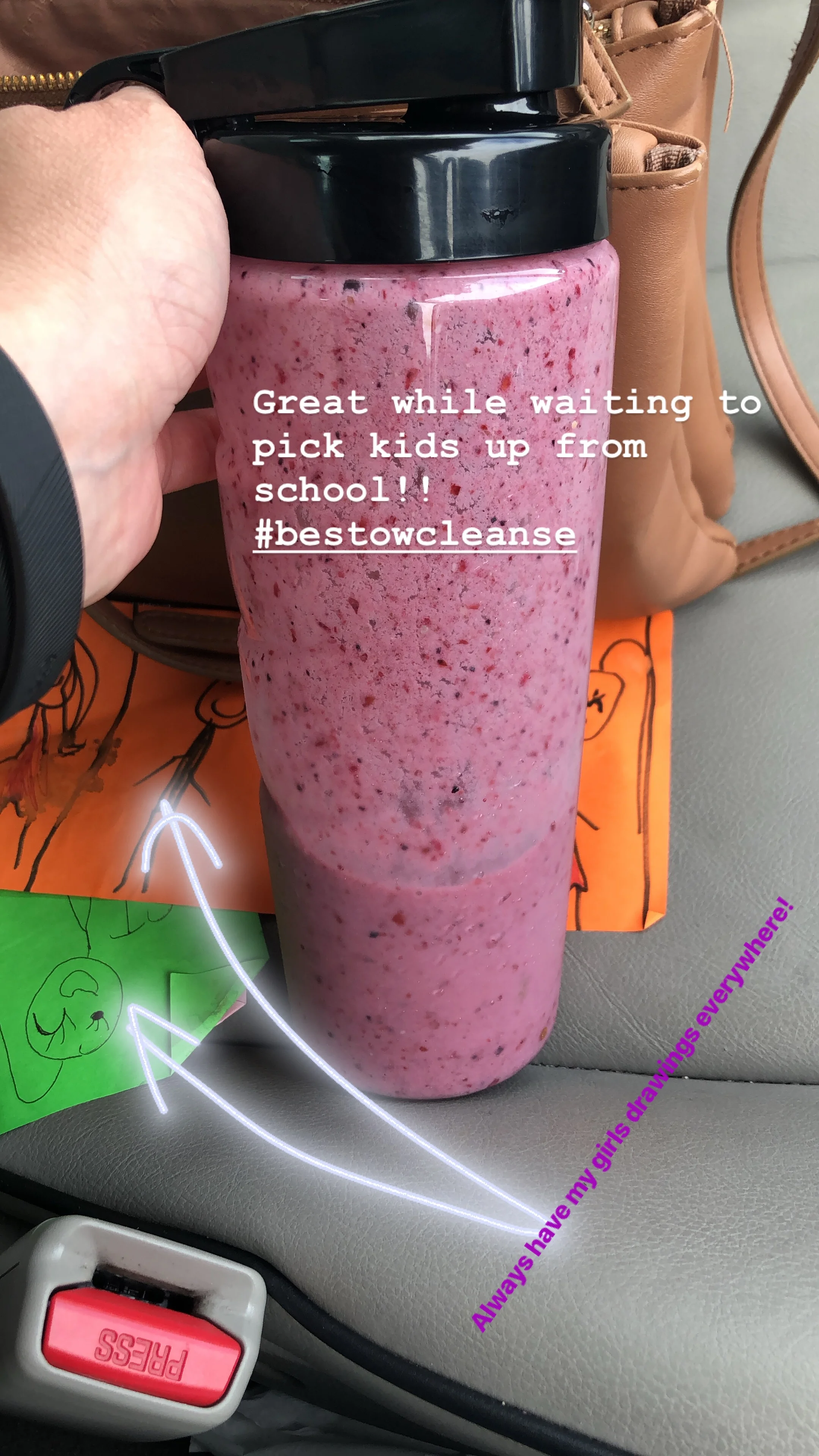 Mid-afternoon smoothie so I’m not starving!