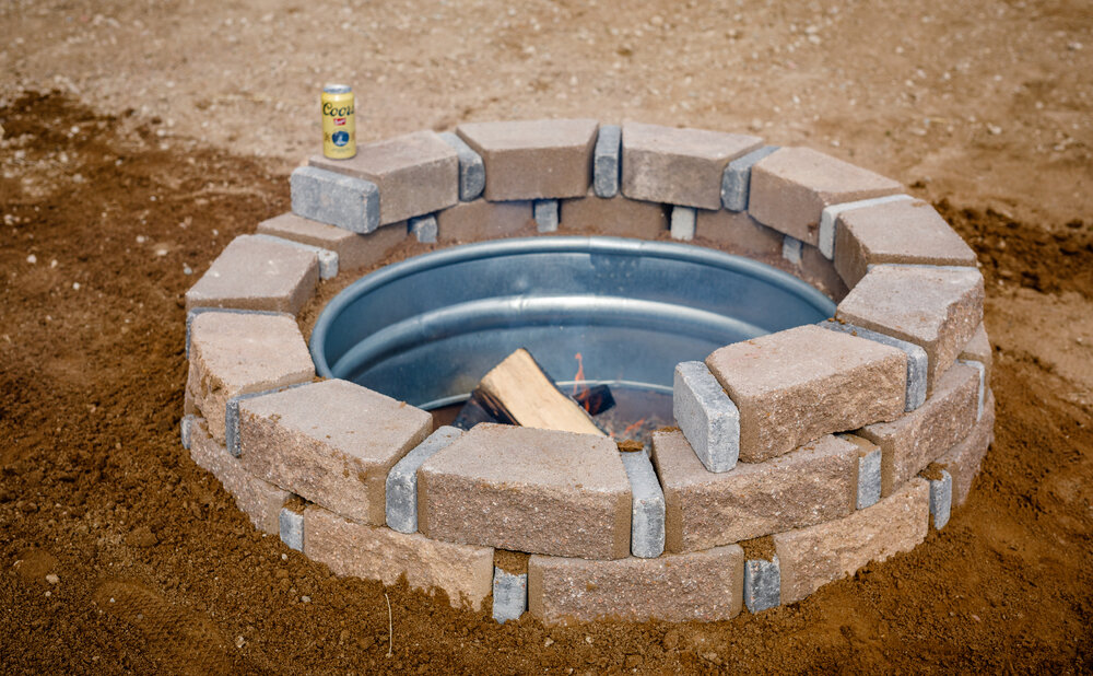 Diy Fire Pit Under 160 The Gee S, Water Trough Fire Pit