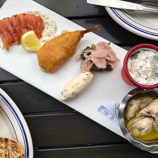 Seafood charcuterie from @thesaltline ! Features seafood sourced from the @docktodish program and is just simply delicious. This is Sunday&rsquo;s rendition; the dish changes regularly and Saturday, July 13 through Saturday, July 20 will have a #Resc