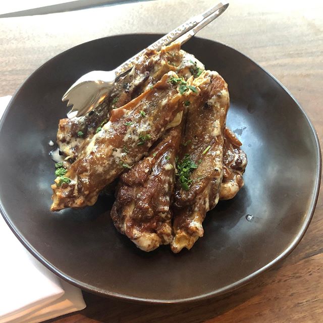 Crispy duck wings from @blueducktavern ! Duck wings are often discarded, but @blueducktavern &lsquo;s supplier sets them aside for the fine dining restaurant in DC&rsquo;s West End. Chef Adam Howard fashions them into this delicious appetizer! It&rsq