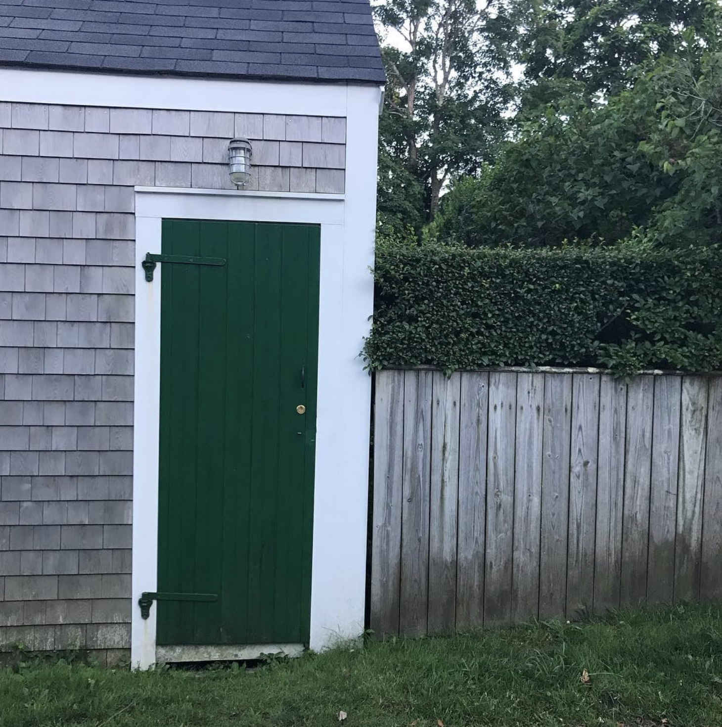 A green door in Nantucket