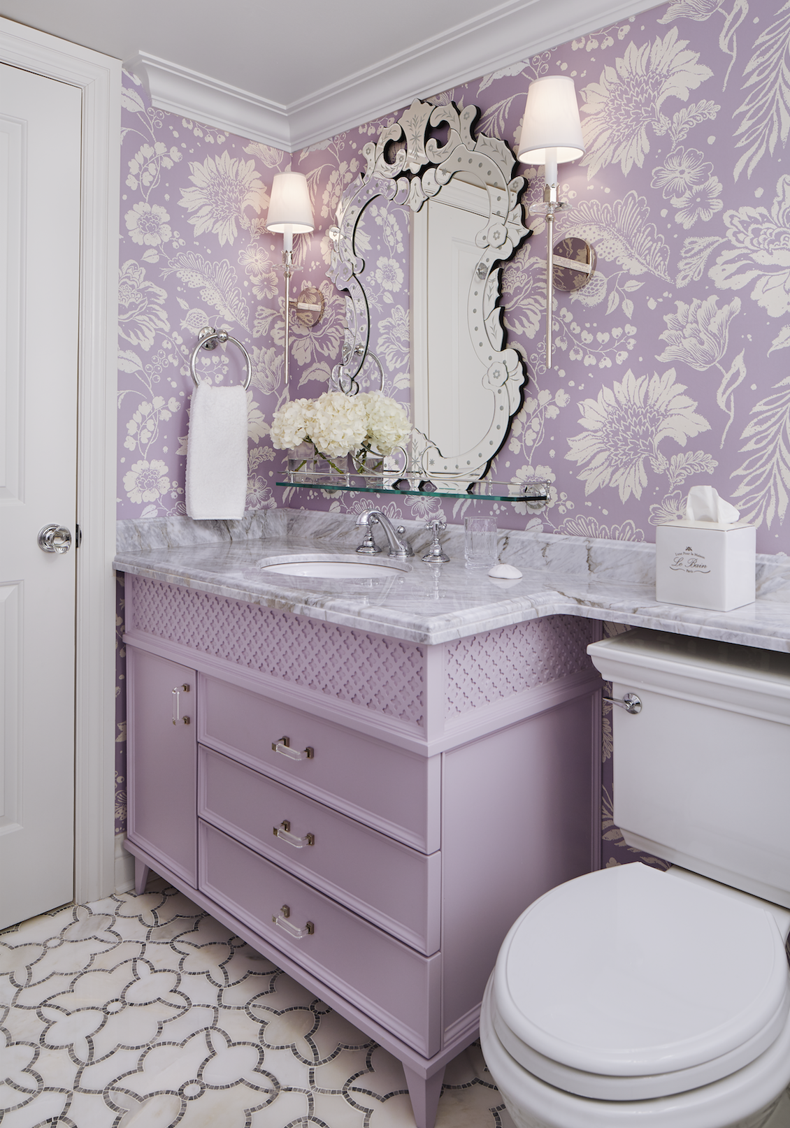 Colourful Condo Master Bathroom