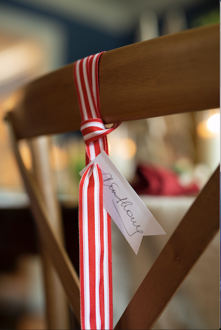 Traditional Christmas Tabletop Detail