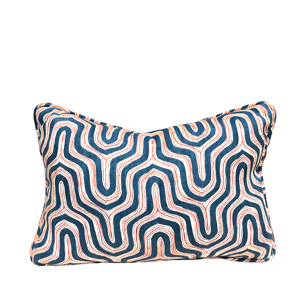 patterned lumbar pillow