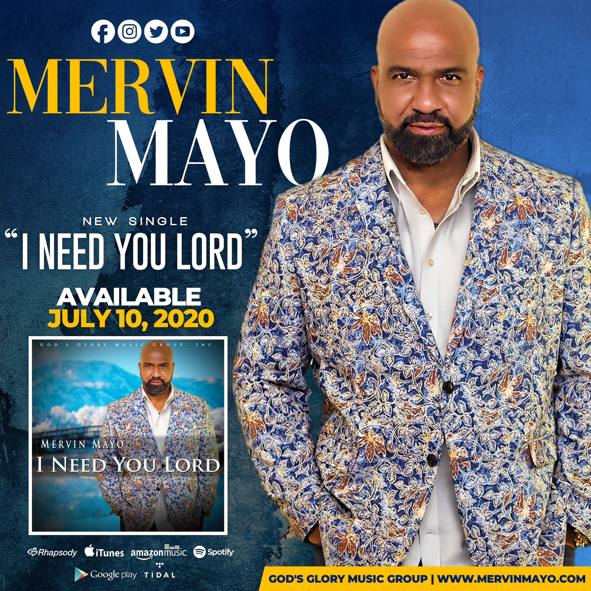 NEW SINGLE " I Need You Lord" AVAILABLE NOW