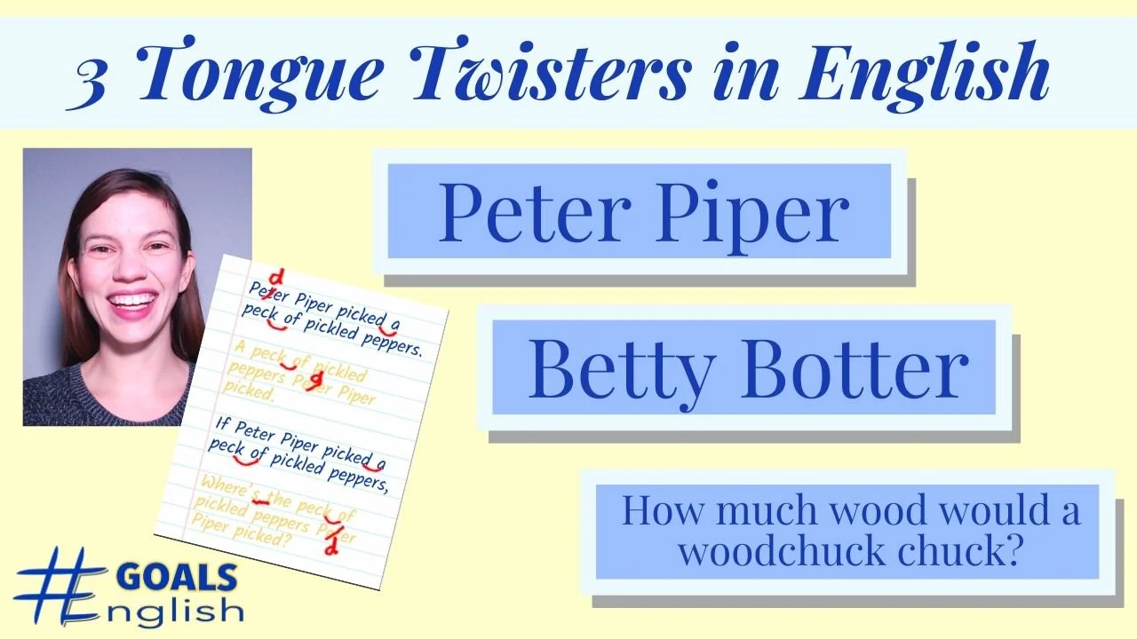 3 Tongue Twisters English Speaking Practice Goals English