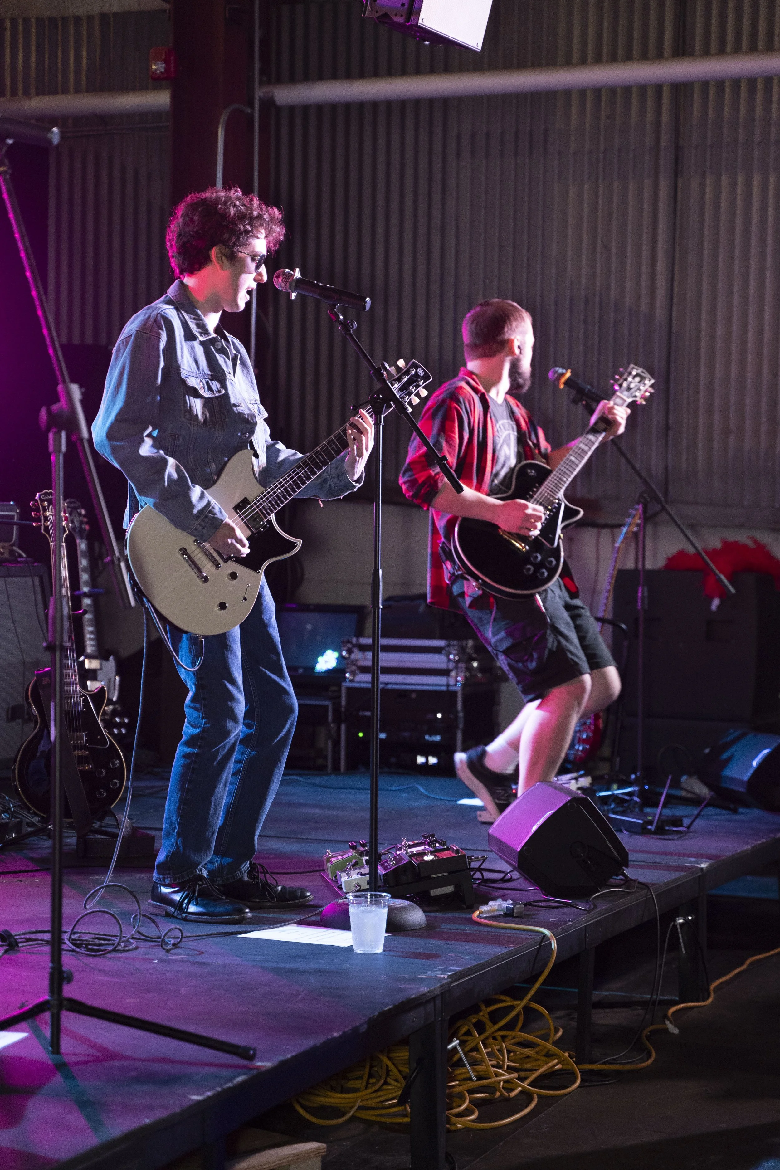 band playing on the taproom stage