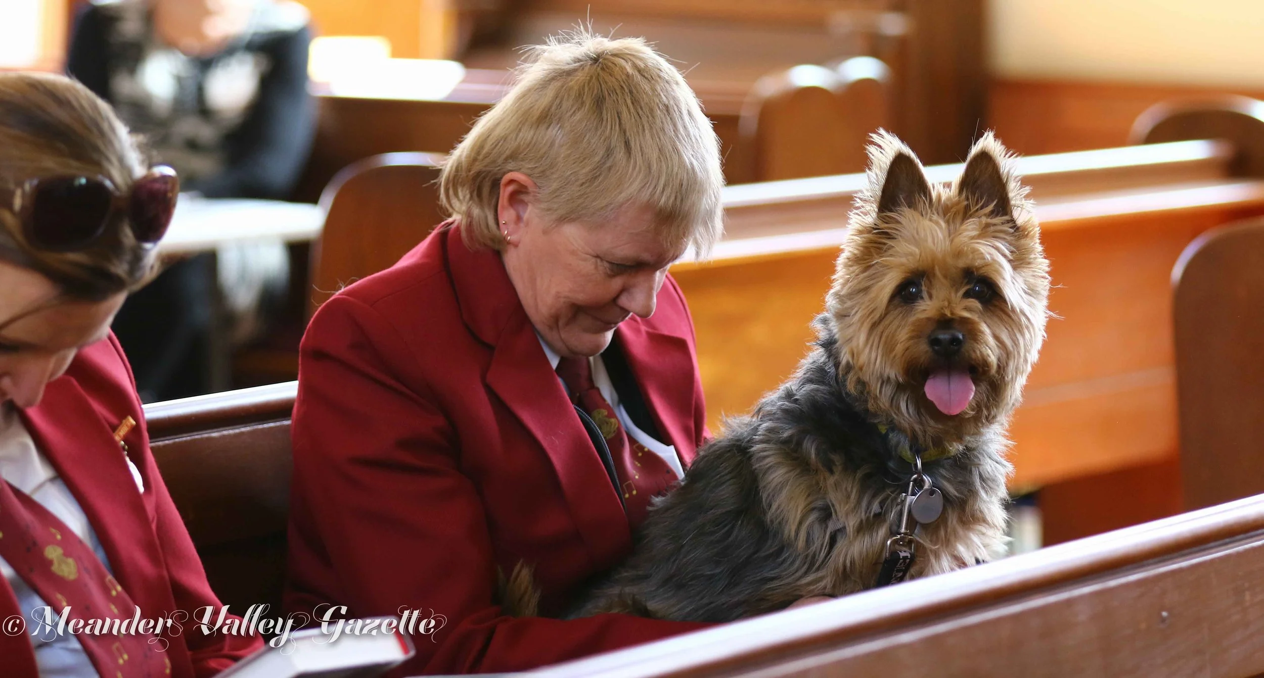 Tina Brundle with Ellie from Launceston Blessing of the Pets Anglican Parish of Quamby