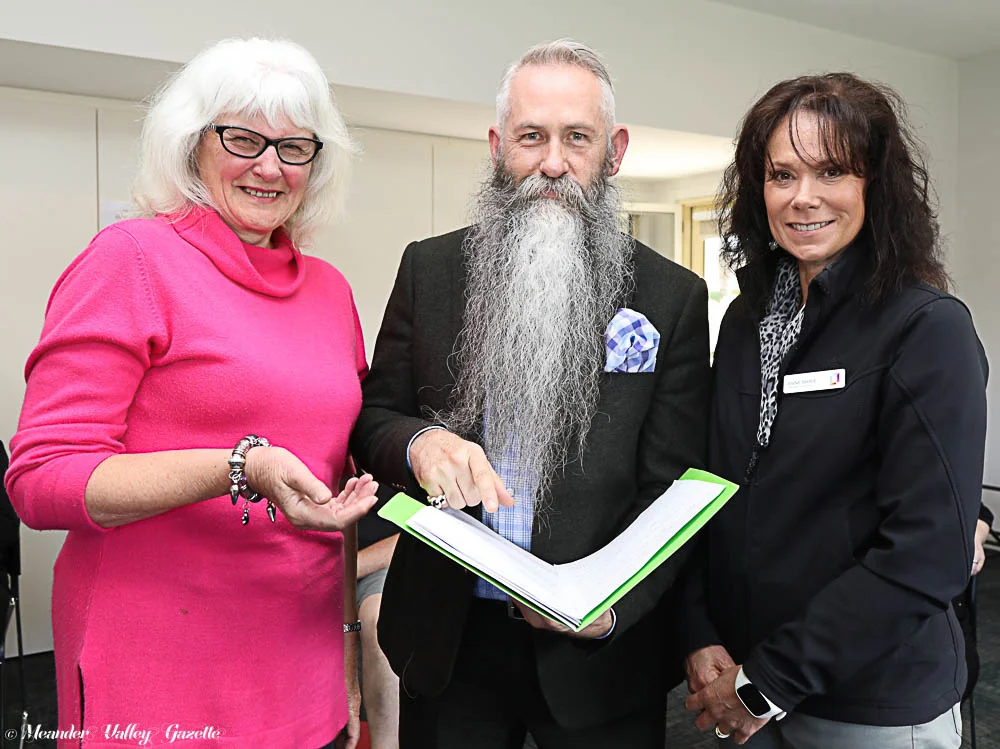 From L to R: Nan Preston, Gary Conroy-Cooper and Anne-Marie Loader. Photo by Mike Moores