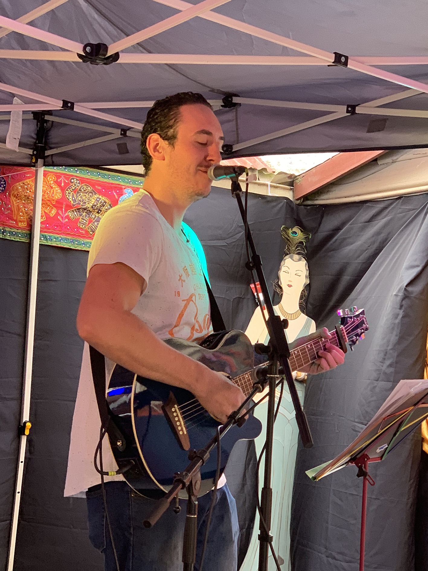 Sheridan Dagg on stage at the Little Laneway Festival. Photo supplied