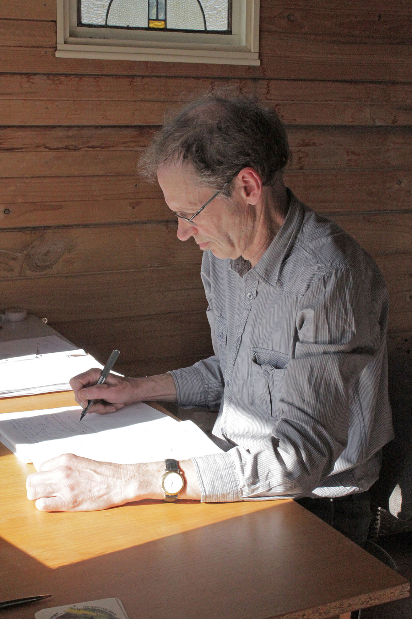 Meander resident, writer Greg Burgess, has transitioned from scientific research to fiction. Photo by Hayley Manning