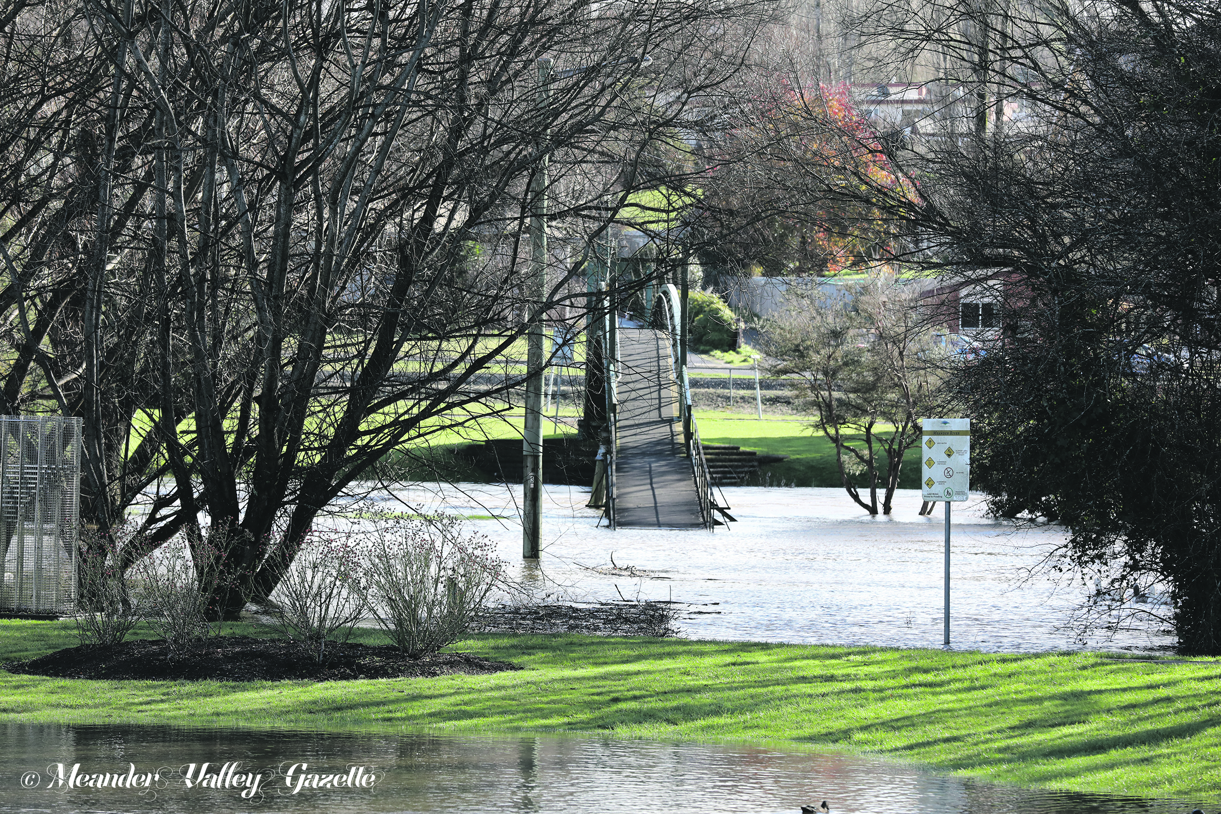 Heavy rain over the past month has led to minor flooding in Deloraine and surrounding districts. Gumboots, essential on the farm, are now very handy in town! Photo by Mike Moores