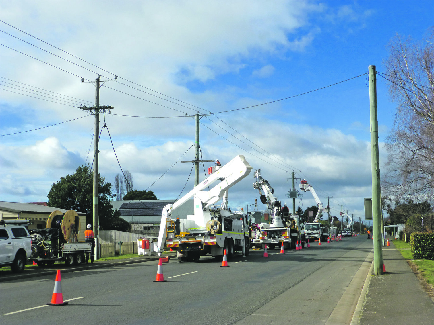 Photo supplied A quiet Sunday in Westbury left some residents without power while the new IGA was hooked up to the grid.