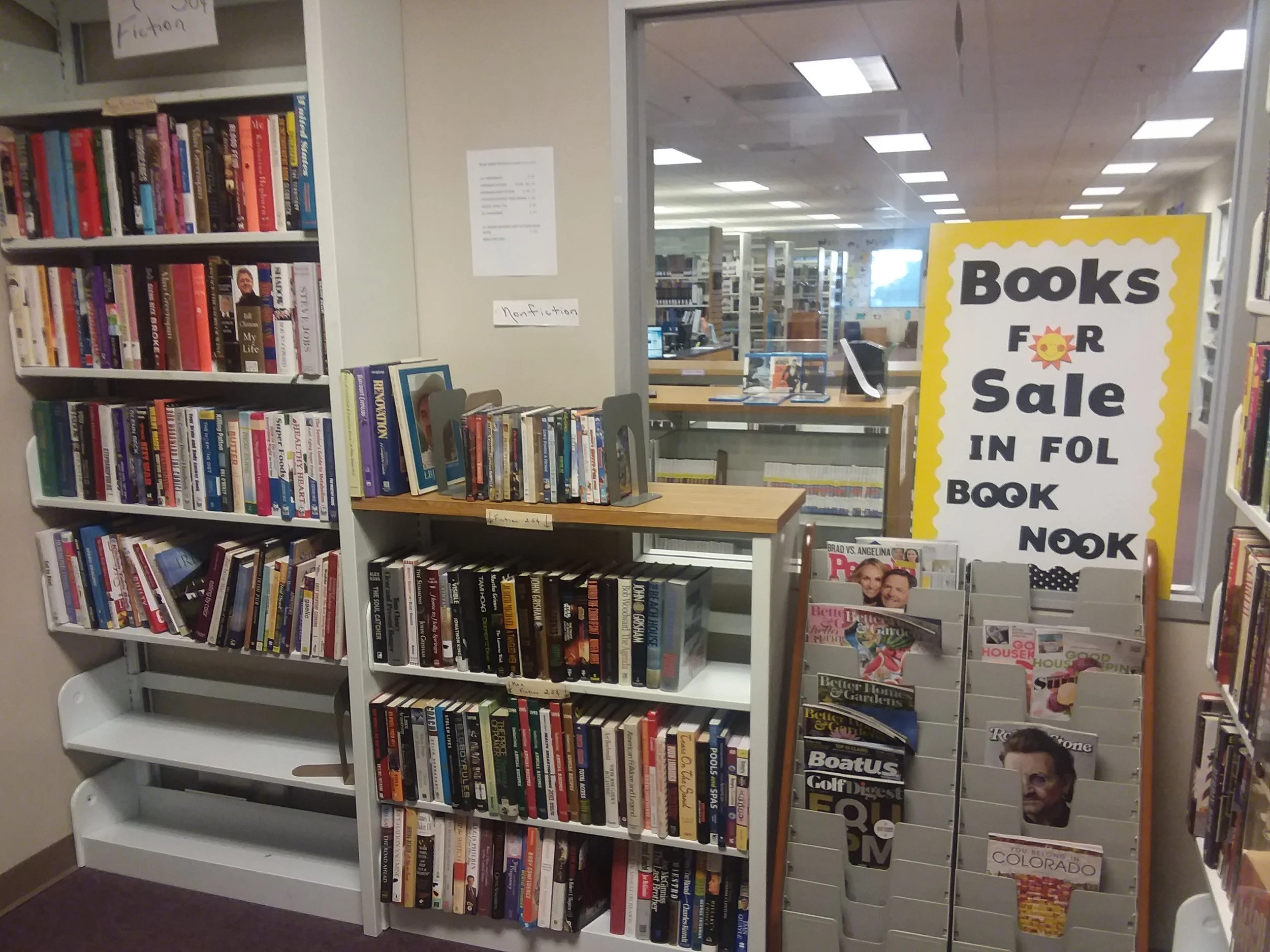 book nook magazine rack