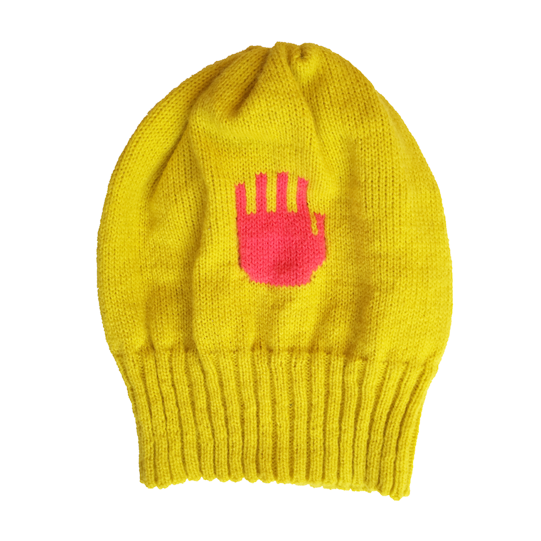 Invisible Handy Cap, locally spun yarn, 2015