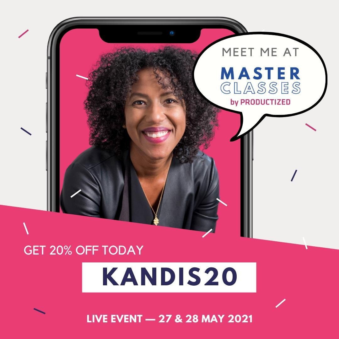 Join our co-founder Kandis, at the Productized Masterclasses on 27th May where she will be speaking about 'Redesigning your Organization for Innovation'.

The online Productized Masterclasses span  2 days (27th-28th May) and will feature a host of aw