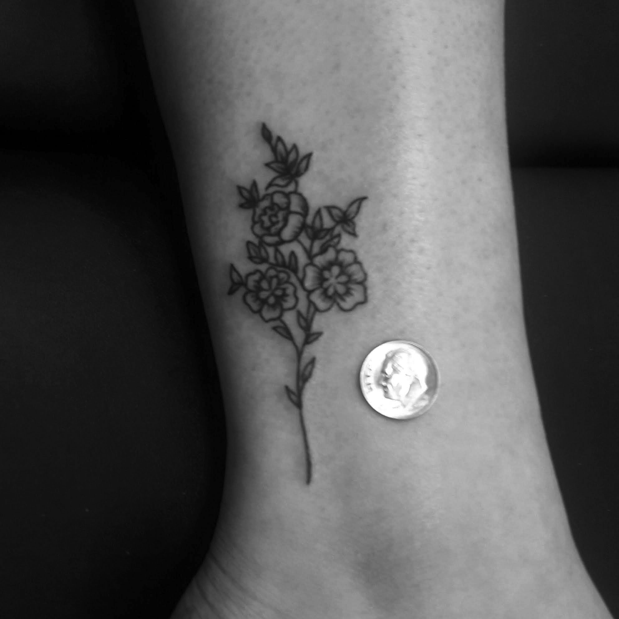 Tiny Black Bouquet