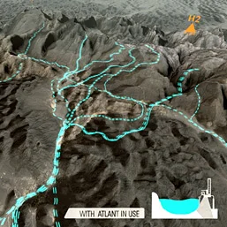 Increased runoff and dam levels recorded at Hajar ranges, Oman.