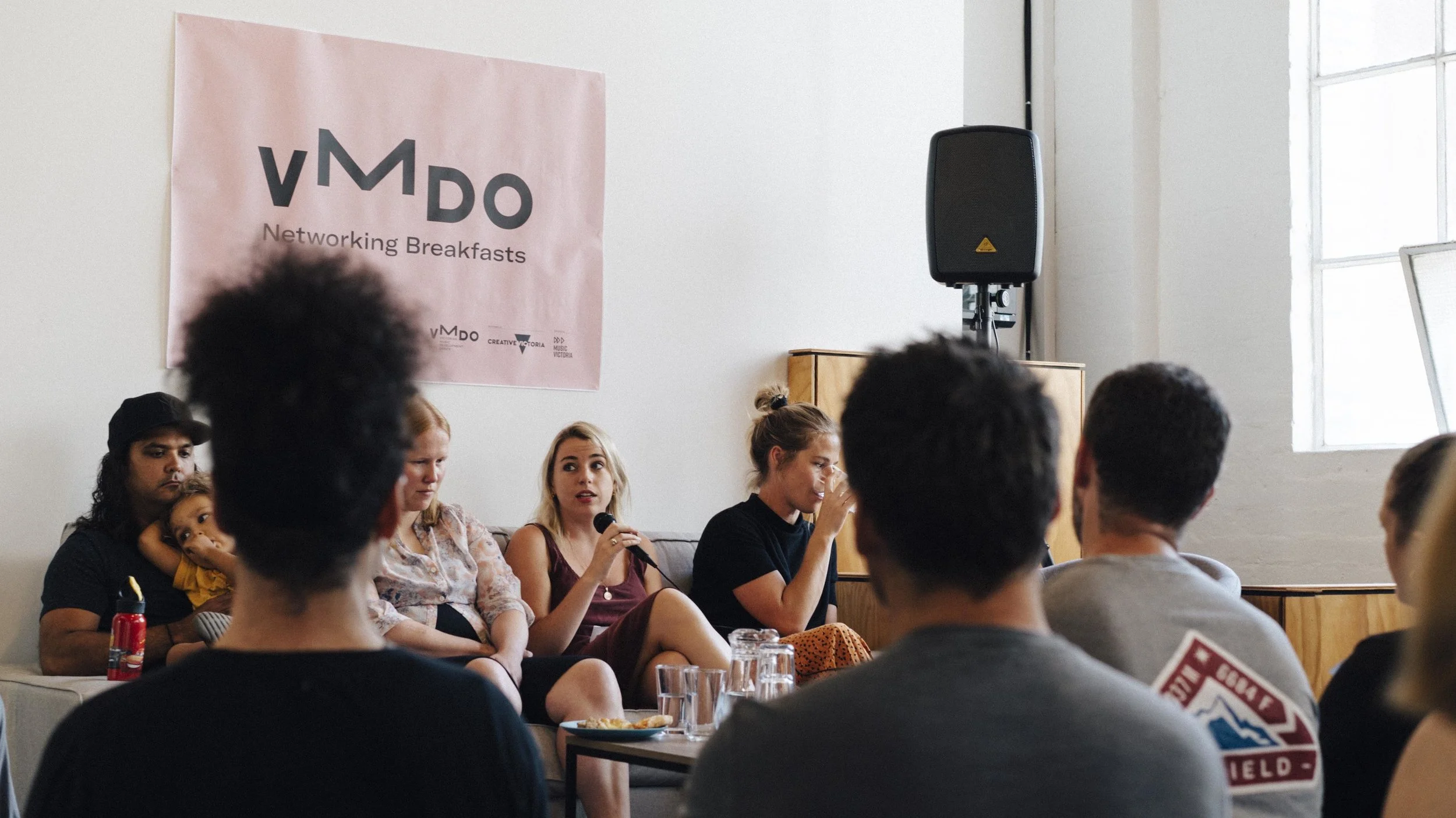 L-R: Nathan Bird, Sabrina Robertson, Katie Besgrove, Coco Eke Source: VMDO; Photographer: Sianne van Abkoude