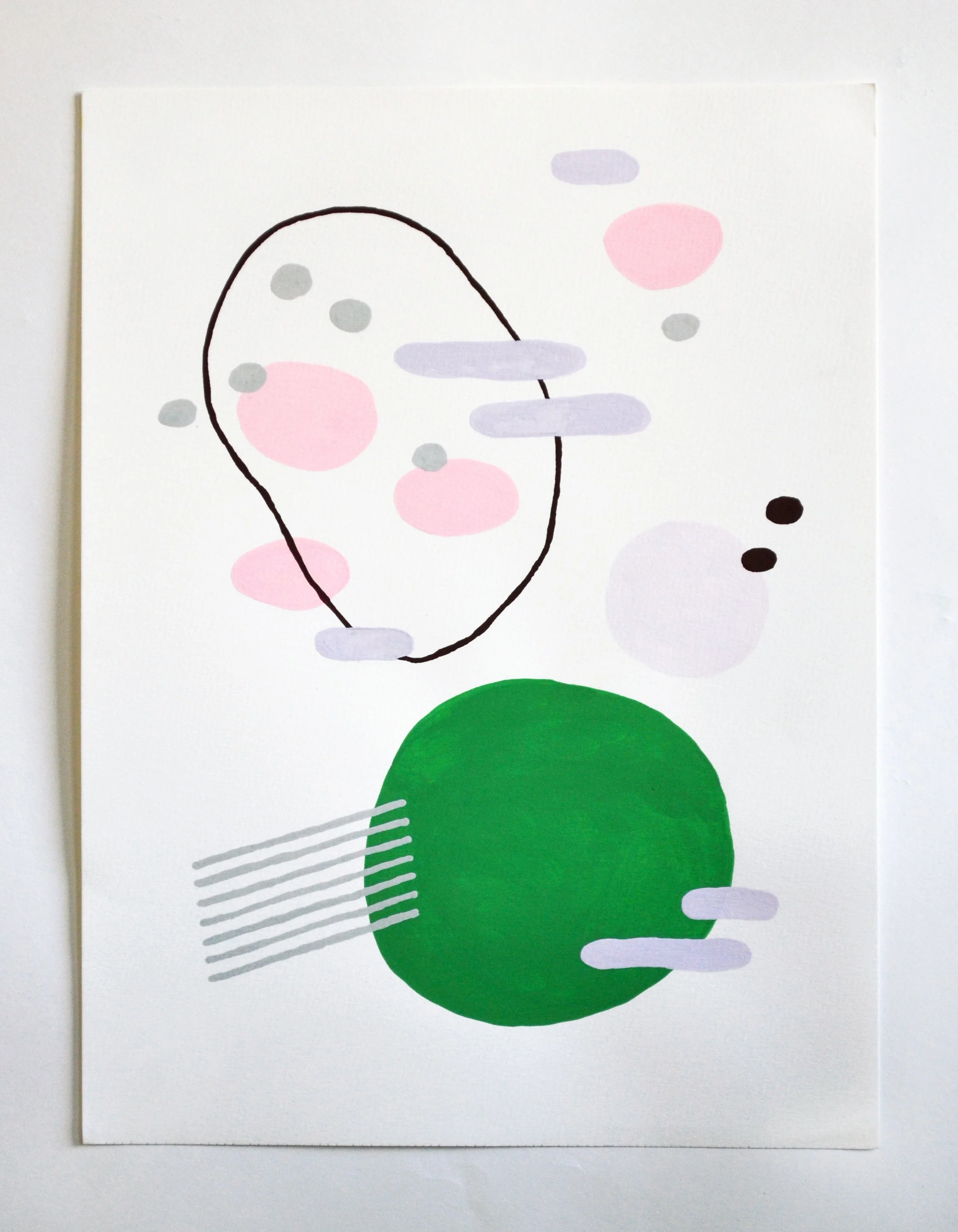  gouache on paper; 9” x 12”; 2018 