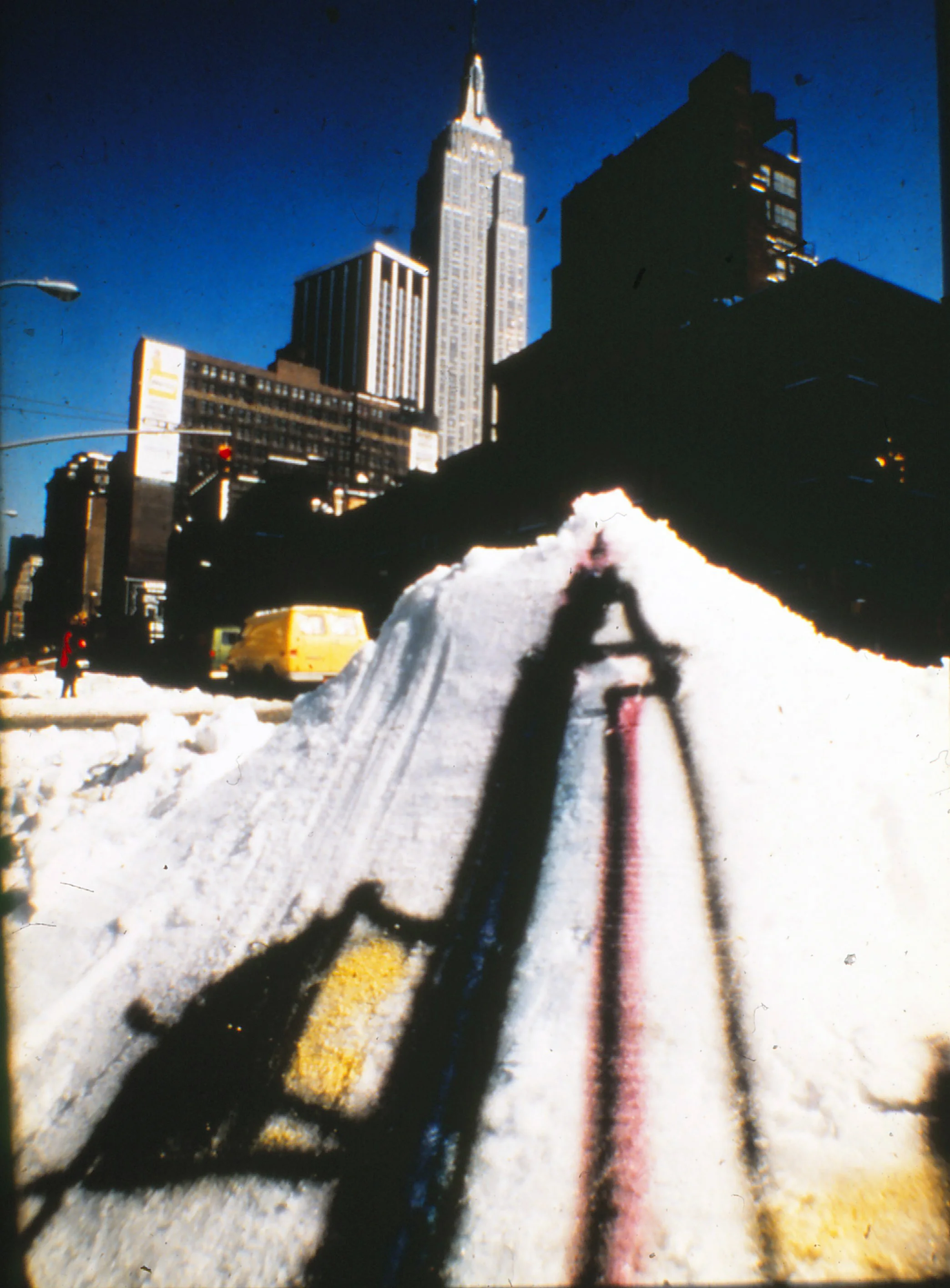 Empire State Building 1980   (painting on snow) 