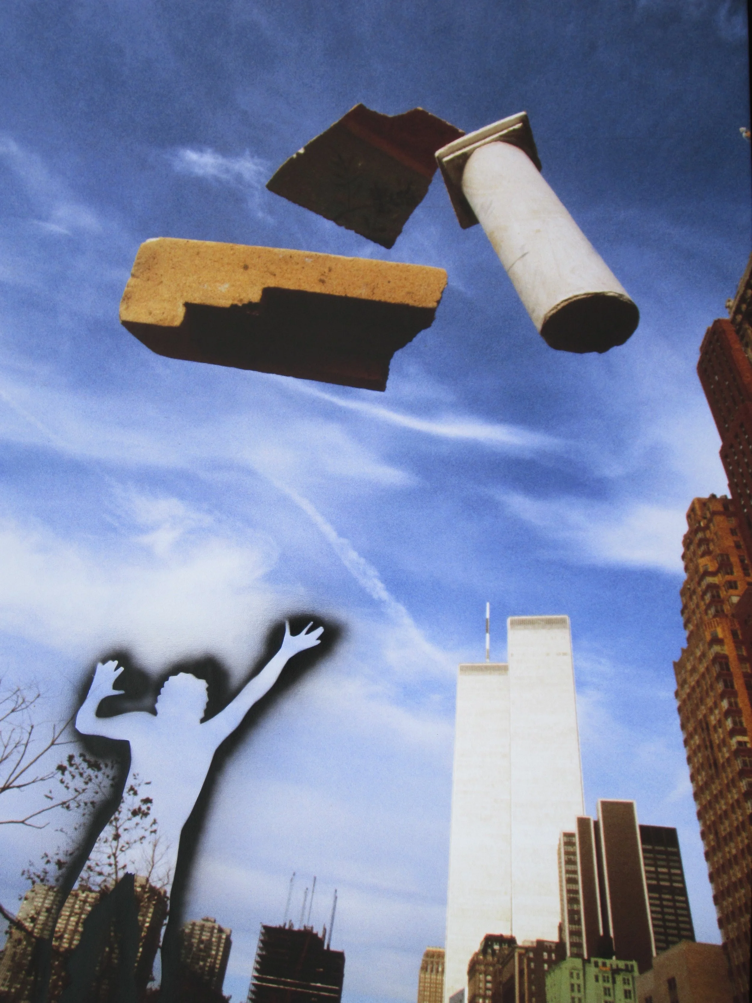 Apocalipse with shadow 2013 (painting on photo from 1981)