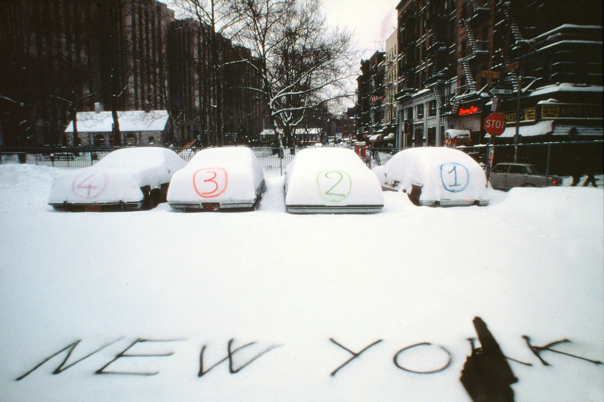 target NYC 1979 (painting on snow)