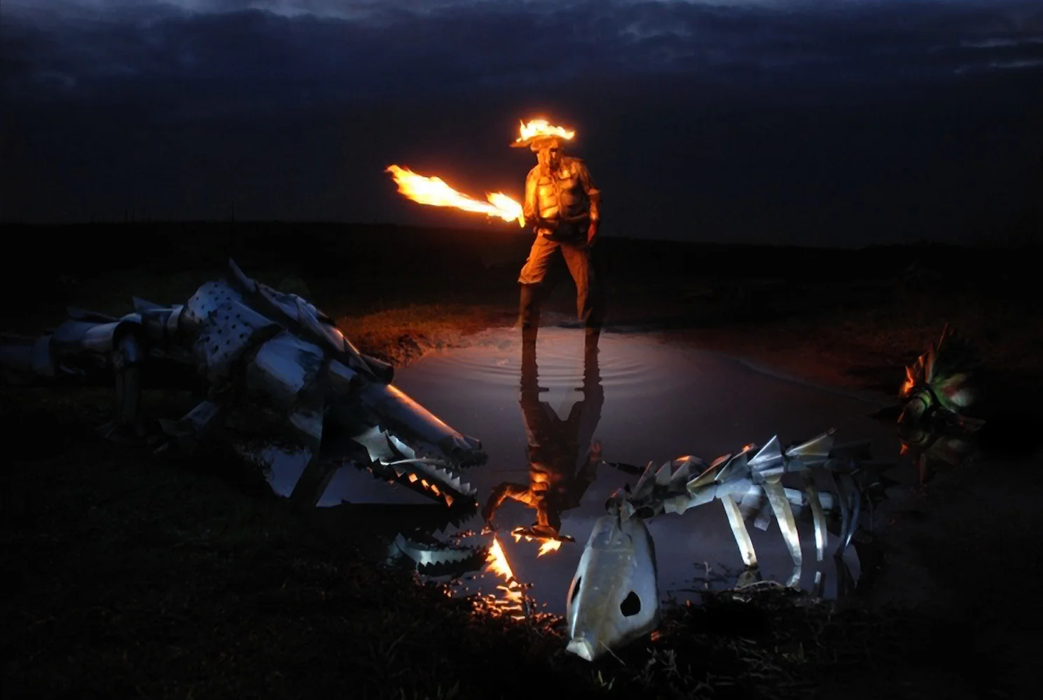 Minotaur with Metallic Creatures 2009