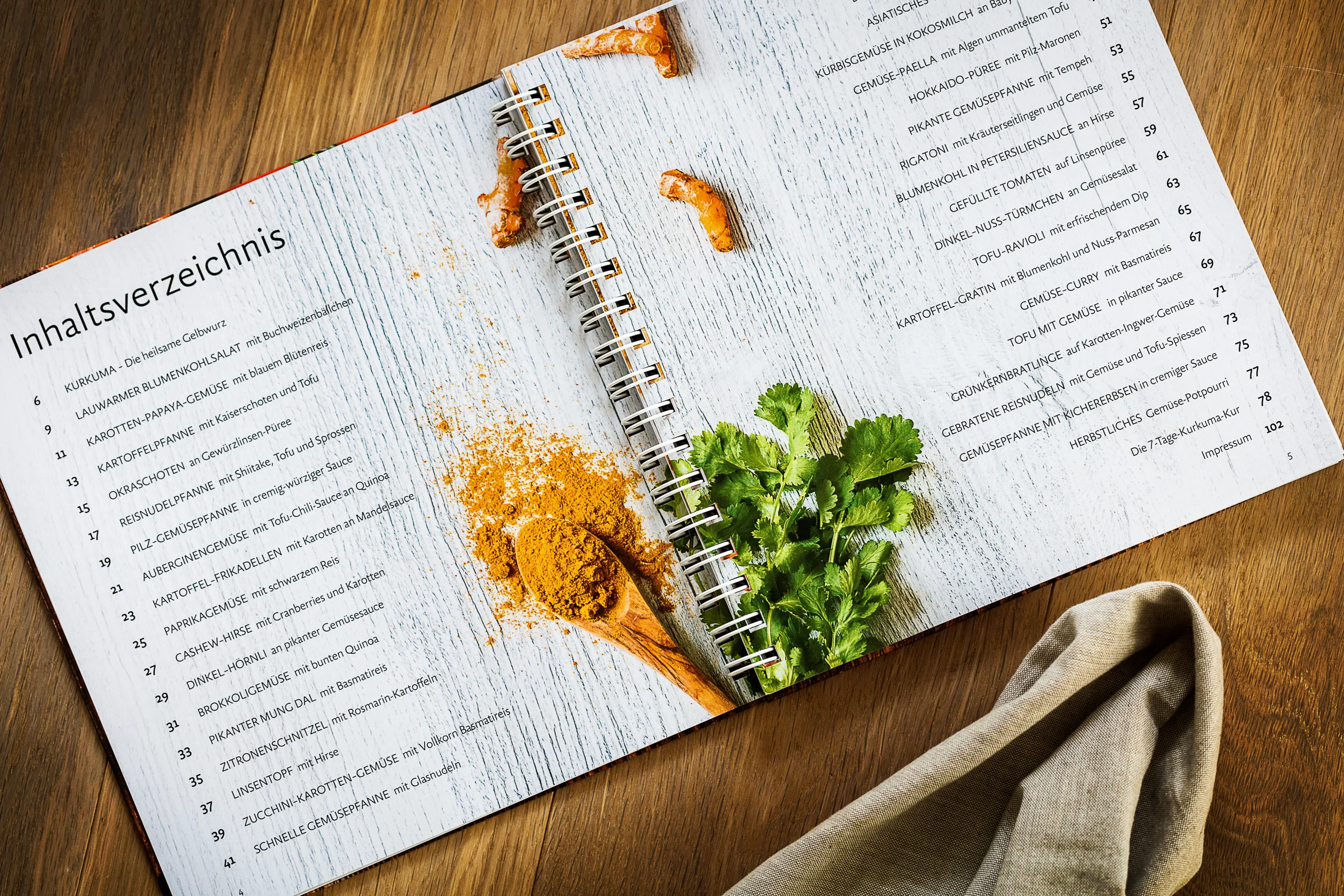 KURKUMA KOCHBUCH KLIENT: NEOSMART CONSULTING AG, LUZERN FOOD-STYLING: MATTHIS BADER