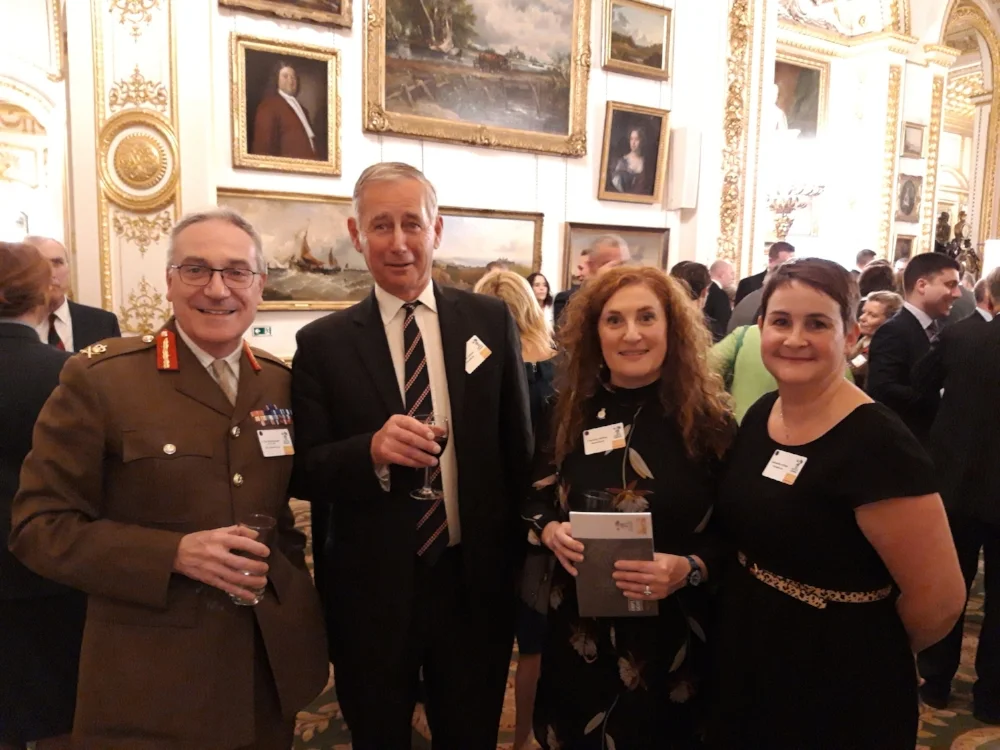 LIEUTENANT GENERAL RICHARD NUGEE CVO CBE, CHIEF OF DEFENCE PERSONNEL WITH THE SMJ TEAM