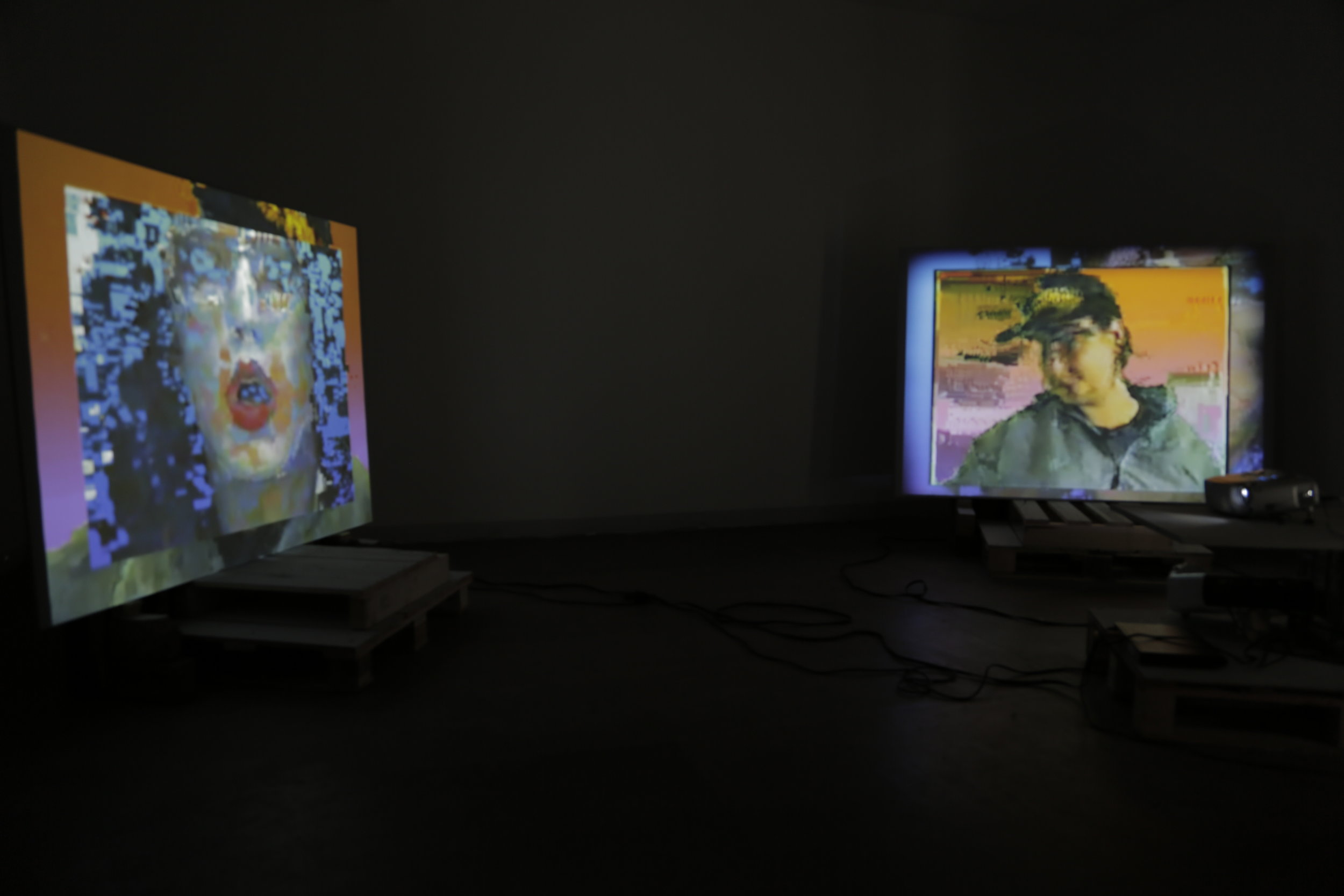 Poor Traits (2014) installation view, Rearview
