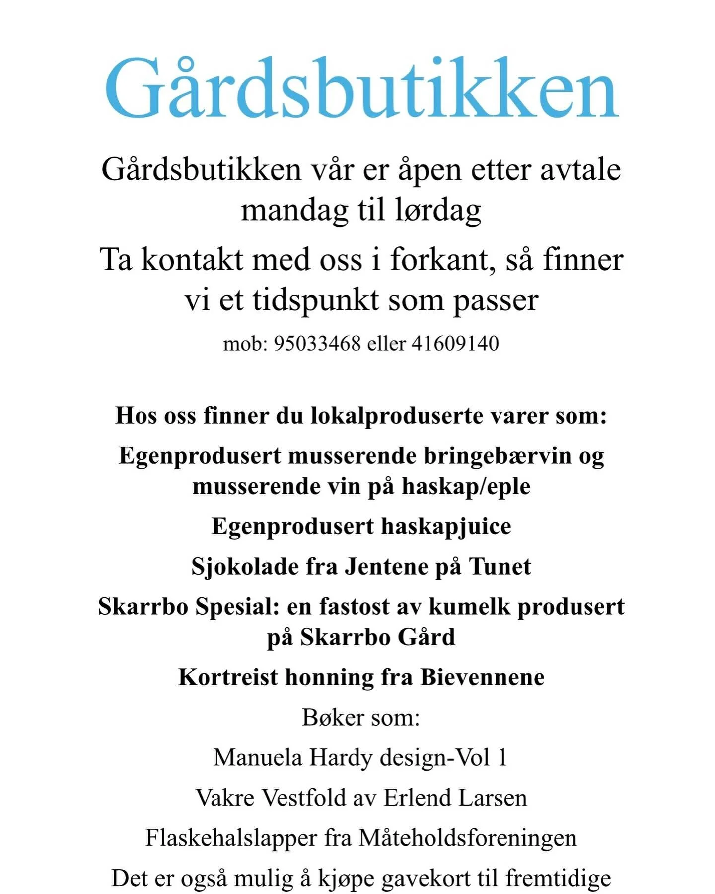 En liten sommerhilsen herfra😊

Livet g&aring;r sin vante gang ute i vin&aring;keren og vi f&oslash;lger spent med-snart st&aring;r druene i blomst🍇

I v&aring;r koselige g&aring;rdsbutikk finner du fine, litt annerledes gaver 
Butikken er &aring;pe