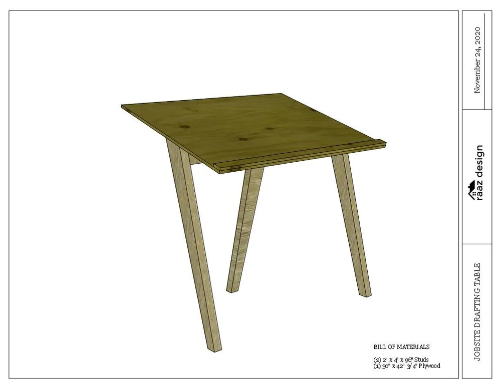 drafting table plans