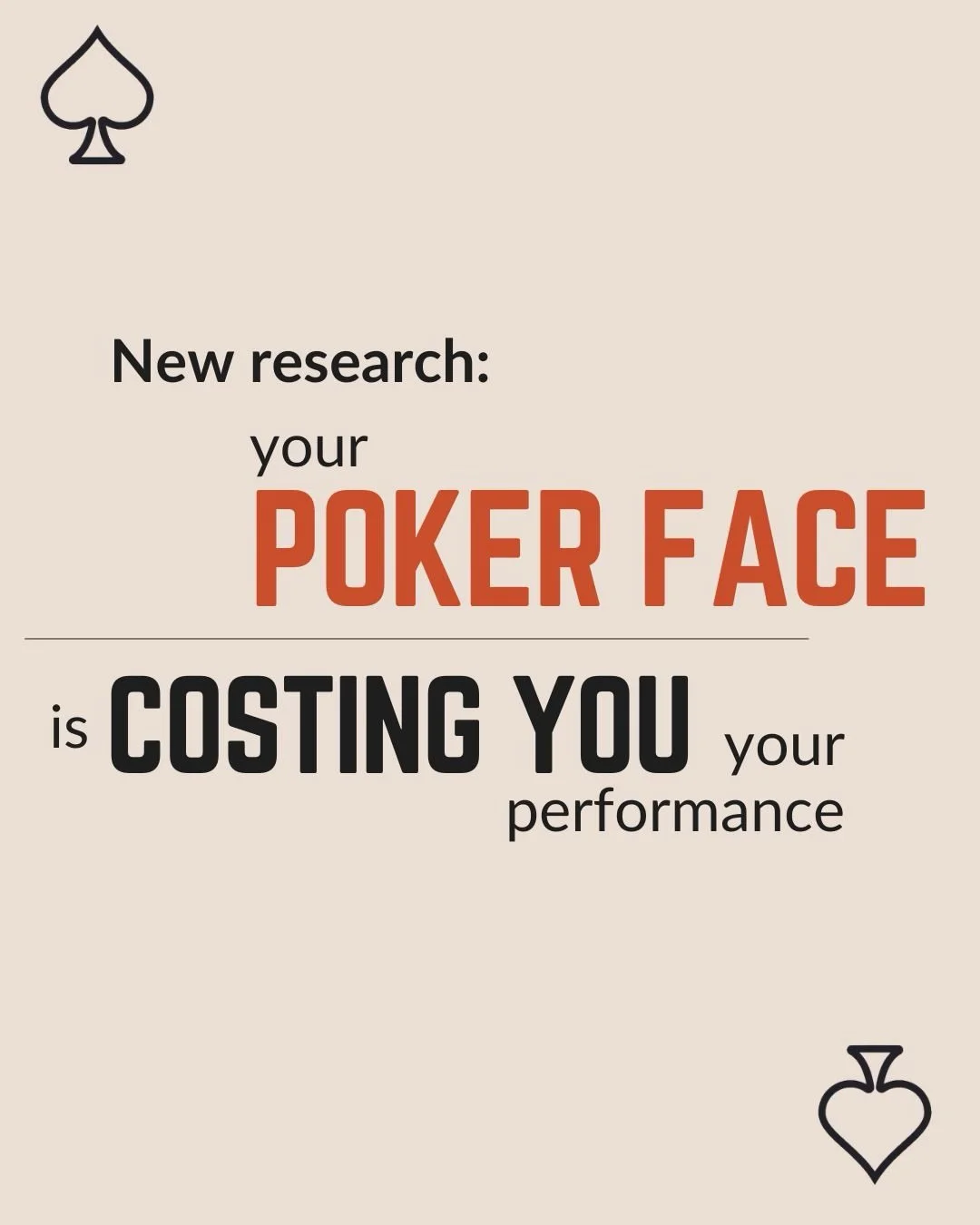 Your team needs you regulated, not suppressing your emotions. Save this for your next high-stakes moment &spades;️&hearts;️&clubs;️&diams;️
