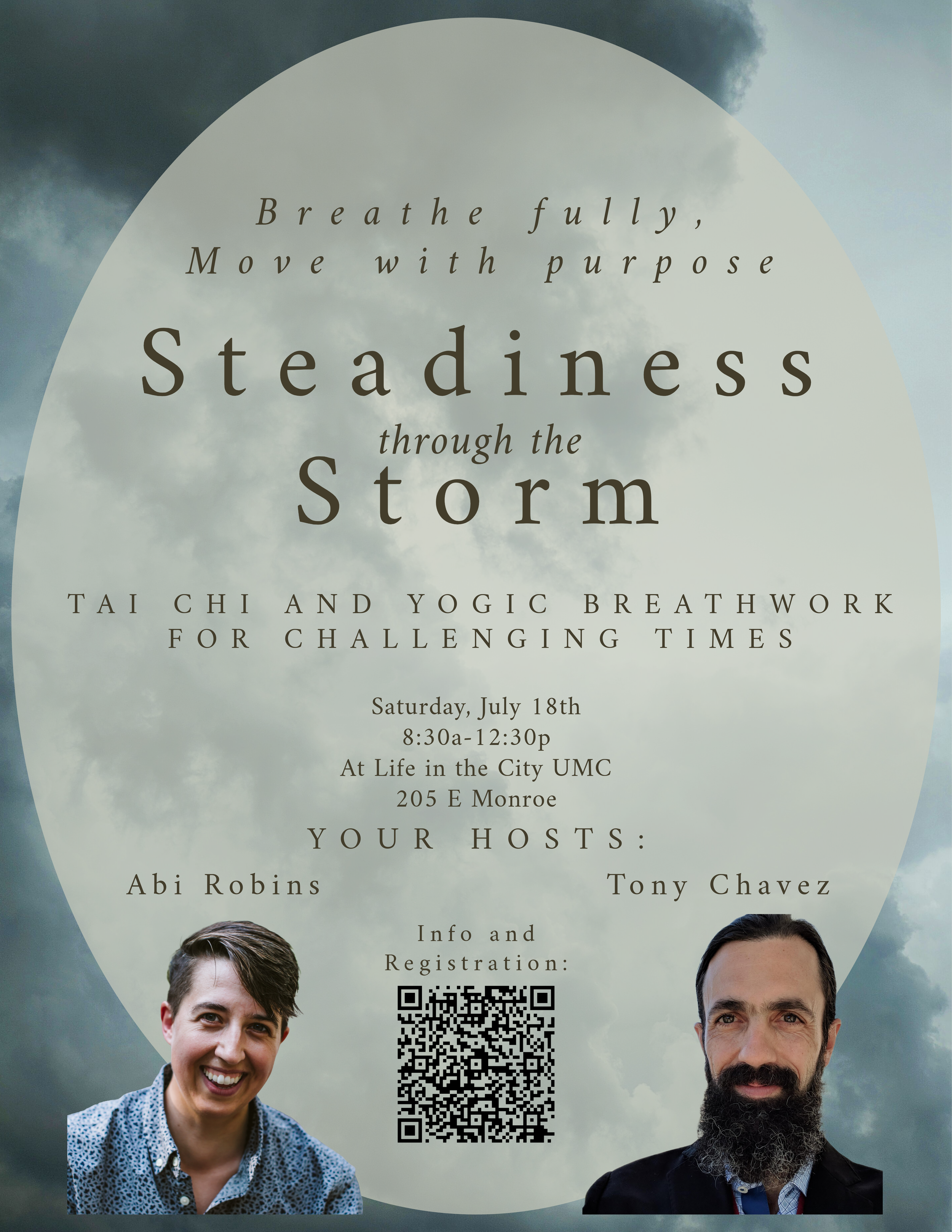 Steadiness Through The Storm: Tai Chi and Yogic Breathwork for Challenging Times