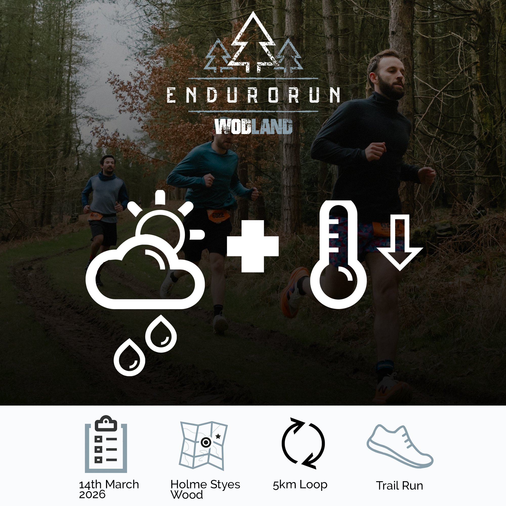 ⛅️Weather at WODland⛅️

It is looking like it is going to be a fresh day with potential of some rain + sunshine ☀️

So a little heads up that if you don&rsquo;t know by now... we are an outdoor fitness company doing some trail running in the woods fo