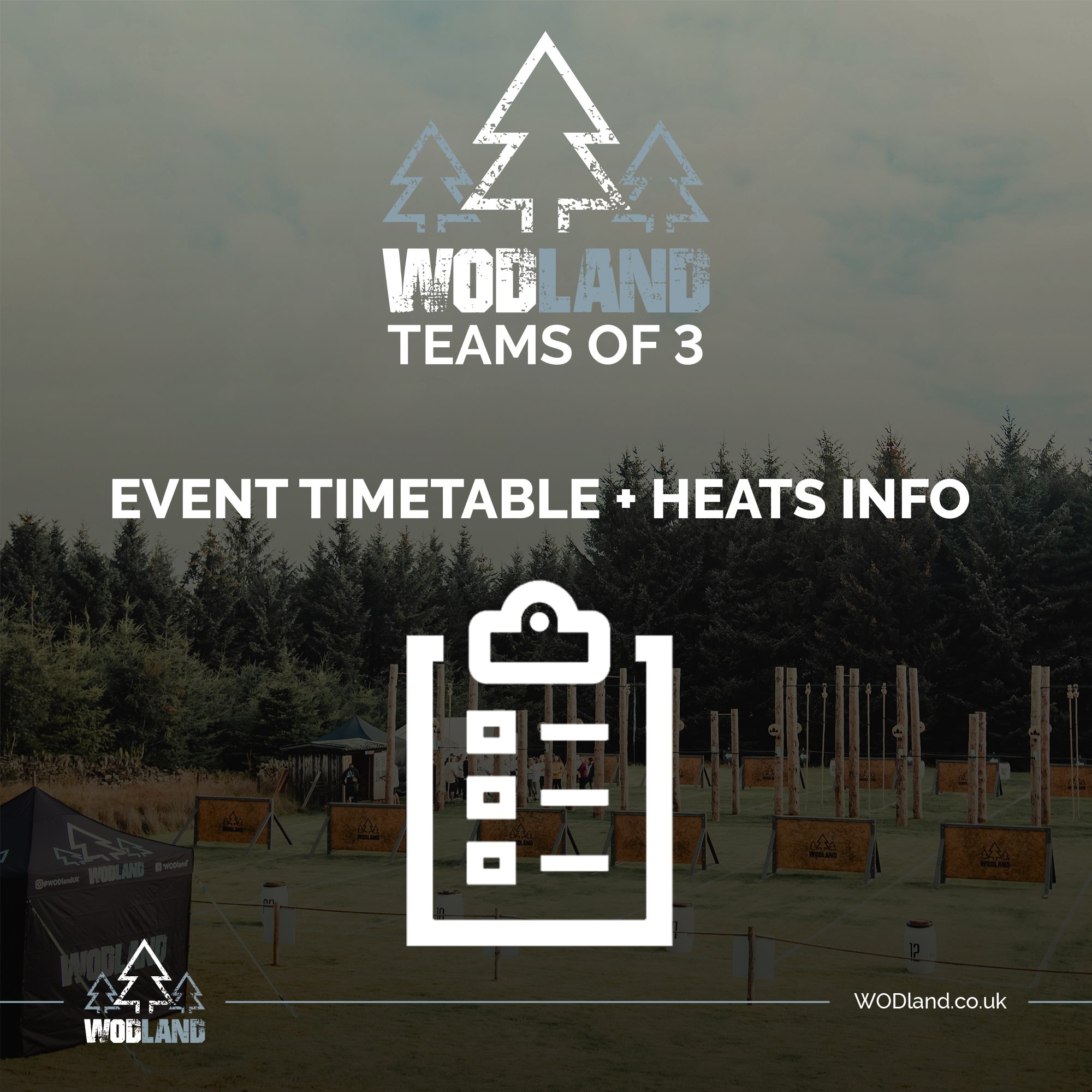 𝗔𝗥𝗘 𝗬𝗢𝗨 𝗥𝗘𝗔𝗗𝗬... 𝗪𝗘 𝗛𝗔𝗩𝗘 𝗟𝗜𝗙𝗧 𝗢𝗙𝗙!😎🌲

The moment you have all been waiting for... The countdown to WODland - Teams of 3 is now well underway! 🥳

We&rsquo;re now just days away from 3️⃣, 2️⃣, 1️⃣, GO!!

Here is the lineup fo