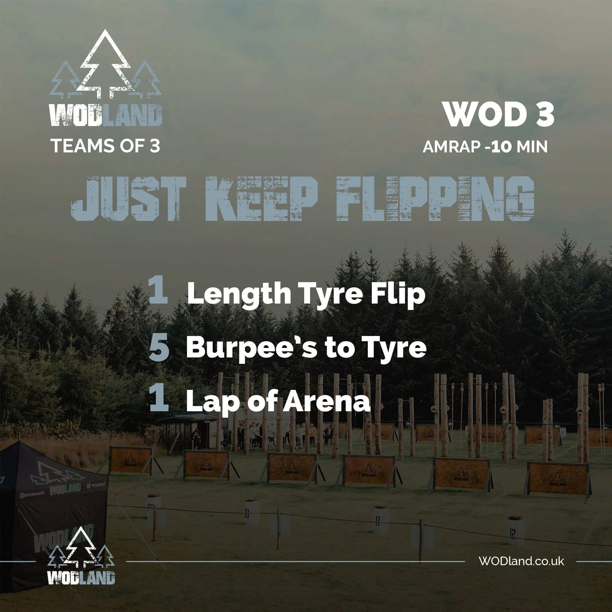 🌲JUST KEEP FLIPPING🌲

AMRAP 10 Min

1 - Length Tyre Flip
5 - Burpee's to Tyre
1 - Lap of Arena

Please ref to your emails for the workout briefing notes / follow the link in our bio. 

You can also find the workout on @team_aretas NOW. (emails sent