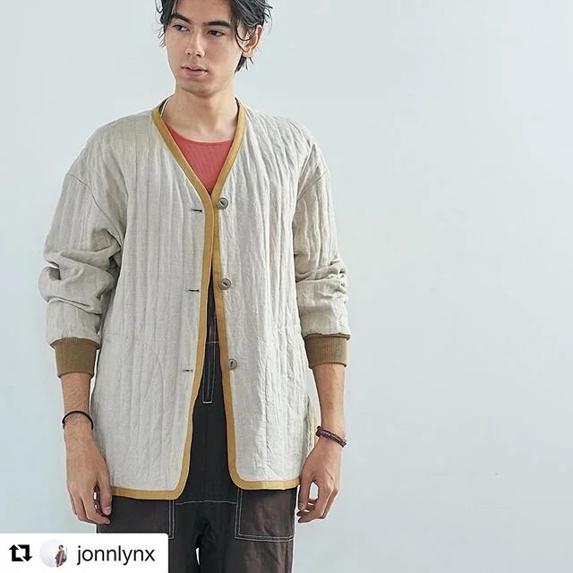 #Repost @jonnlynx with @get_repost
・・・
Reversible linen quilting jacket