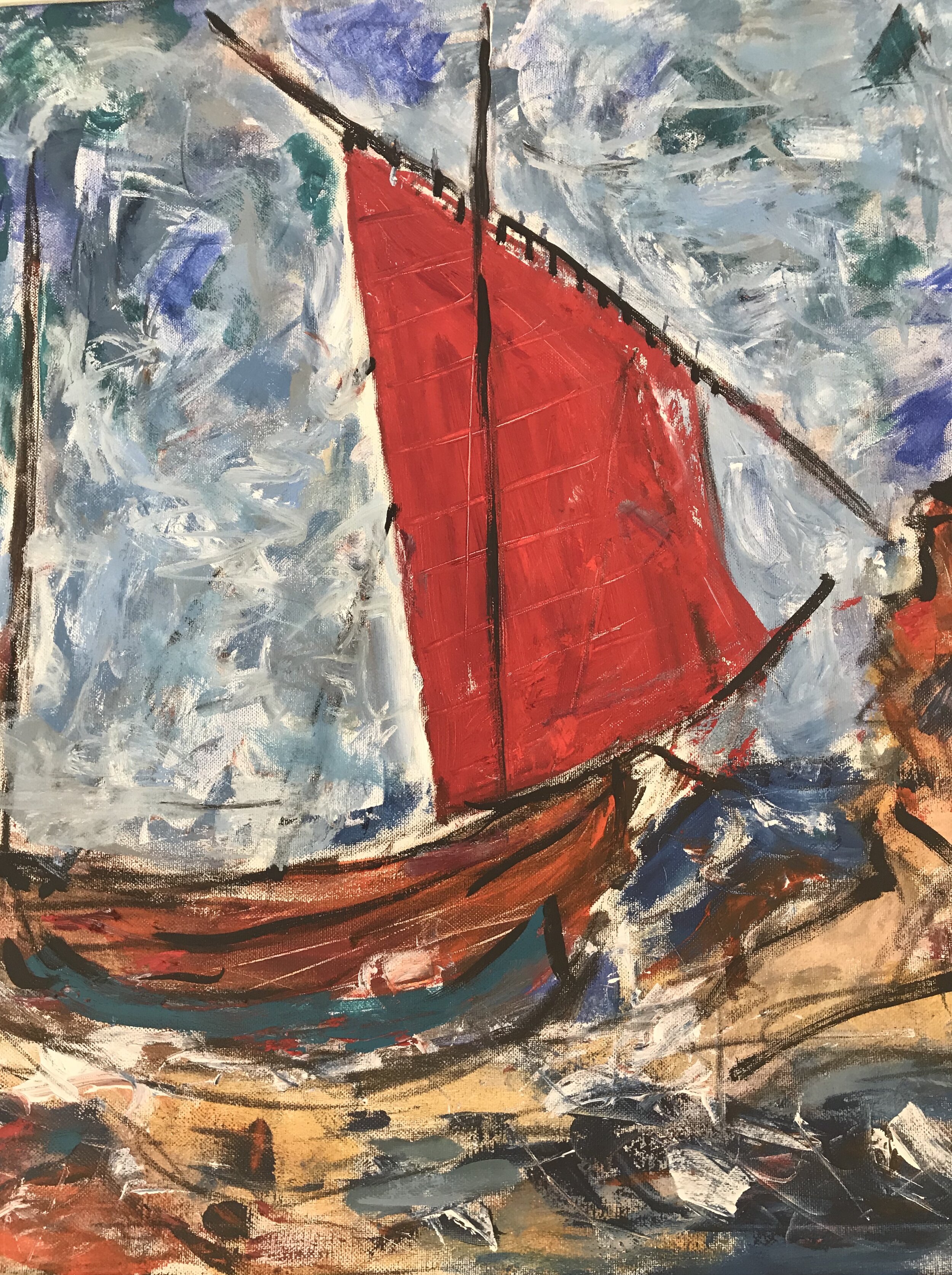 Red Sail (Oil)