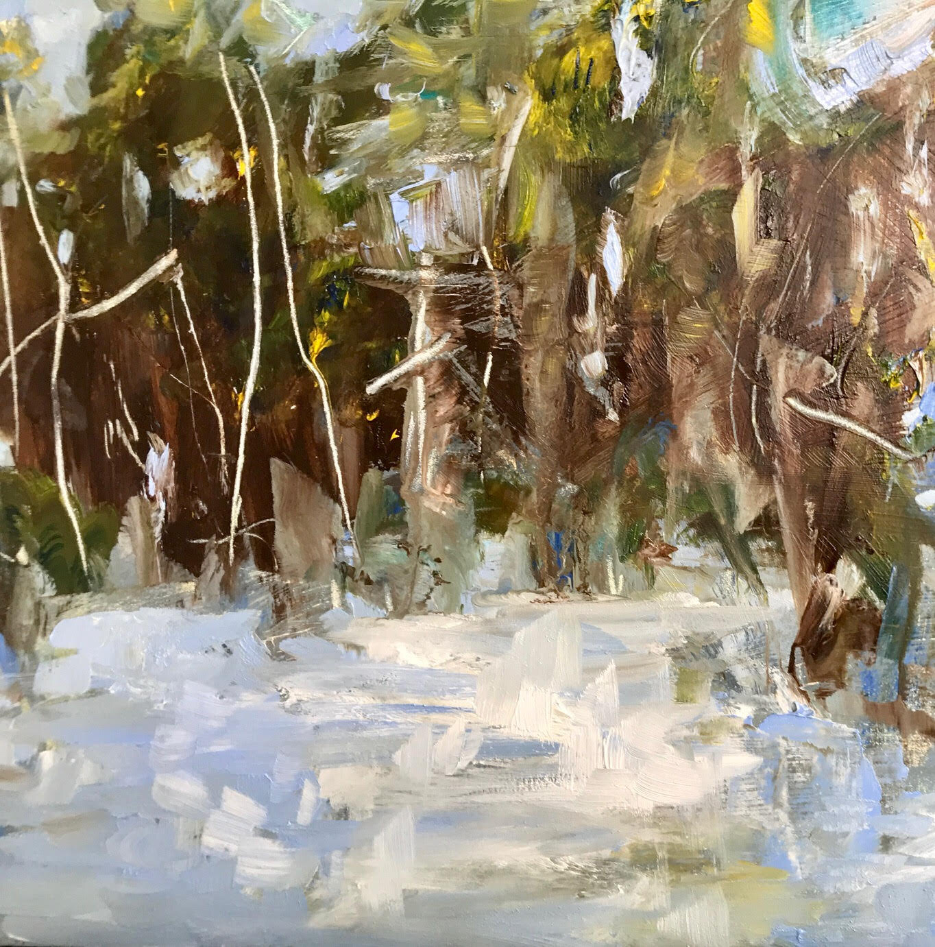First Frost (Oil on board)