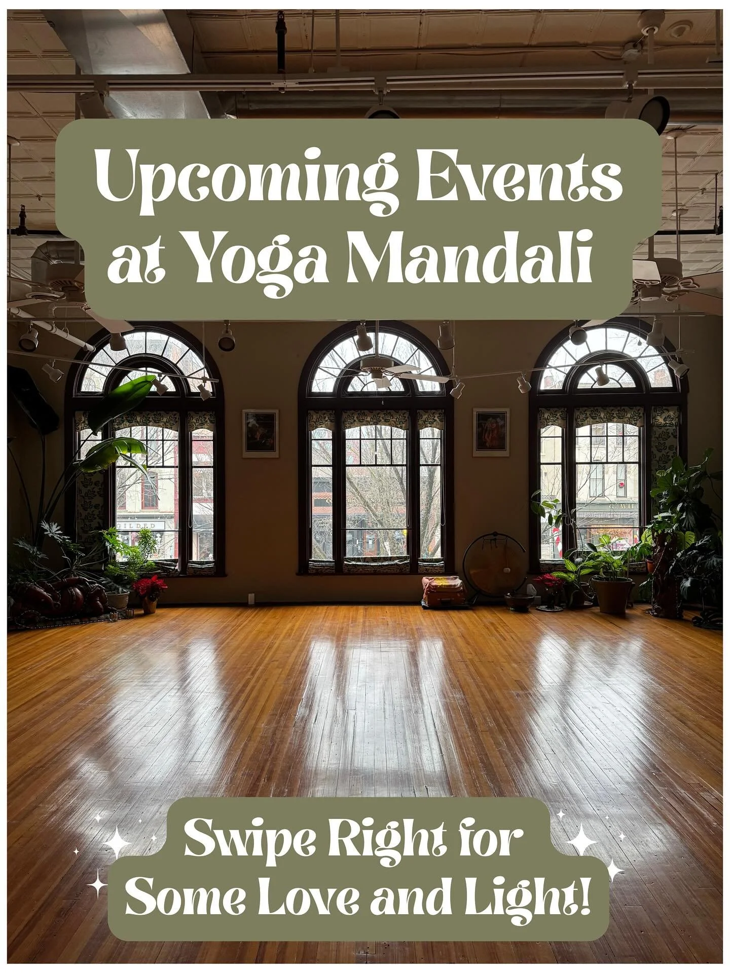 Looking for some love and light to get you through the winter? Check out our upcoming January offerings! 

✨Fri Jan 16th @ 6pm- Cello and Reiki Healing with @yoga_with_ewa and @thecelloexperience 

✨Sat Jan 17 @ 11am- Ready..Steady..Focus! Yoga for K